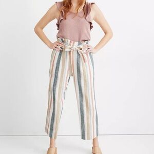 Madewell Wide Leg Huston Linen Pants, Small